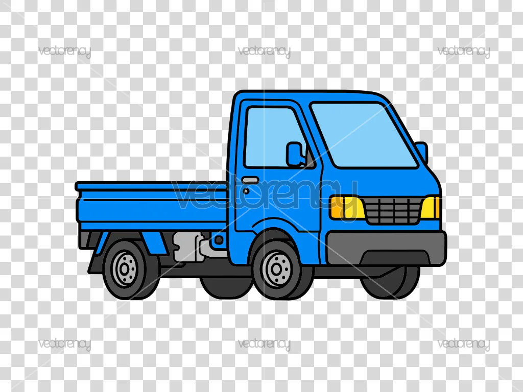 Cartoon Truck Clipart SVG Vector