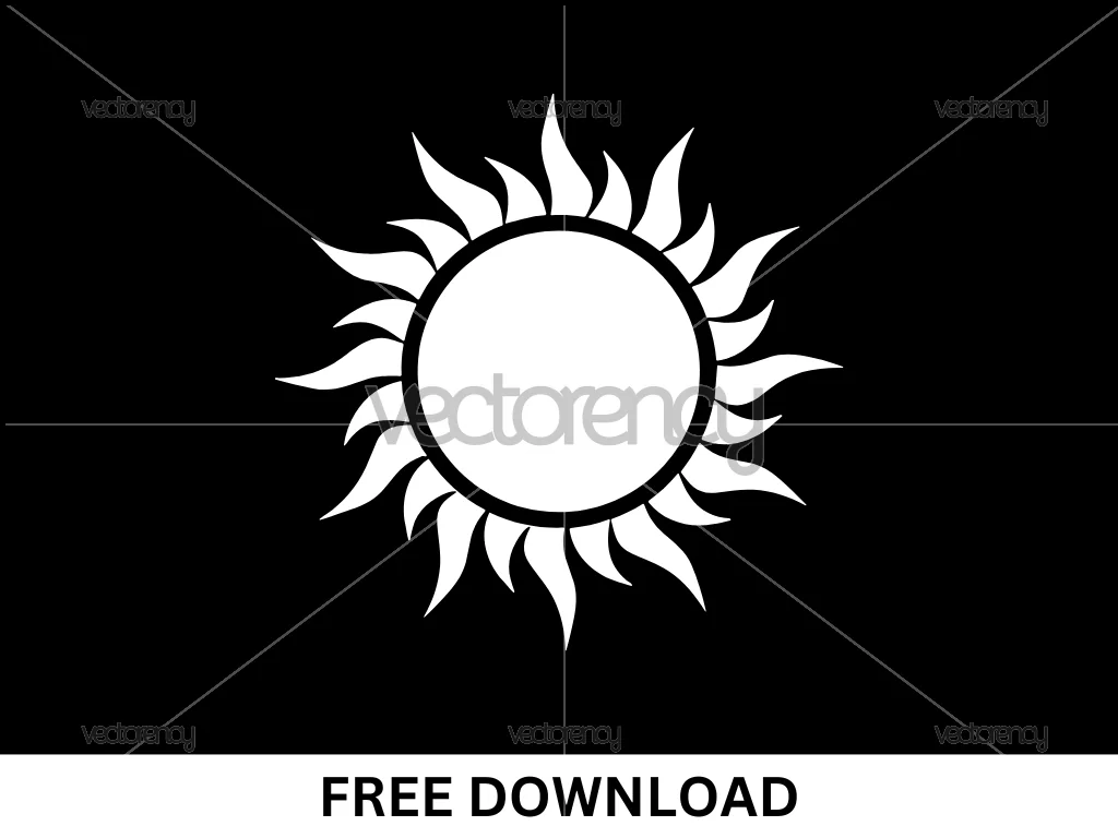 Sun Tribal SVG Free