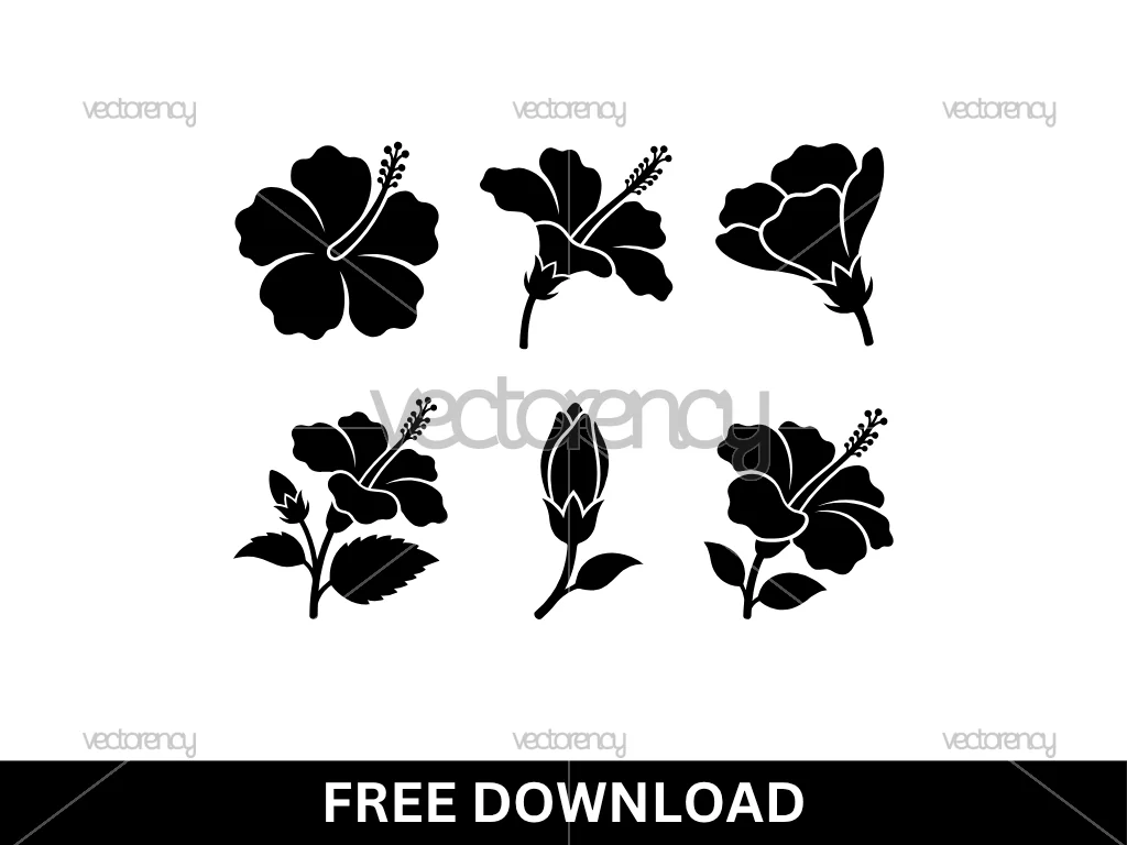 Hibiscus Cut File Cricut SVG Free