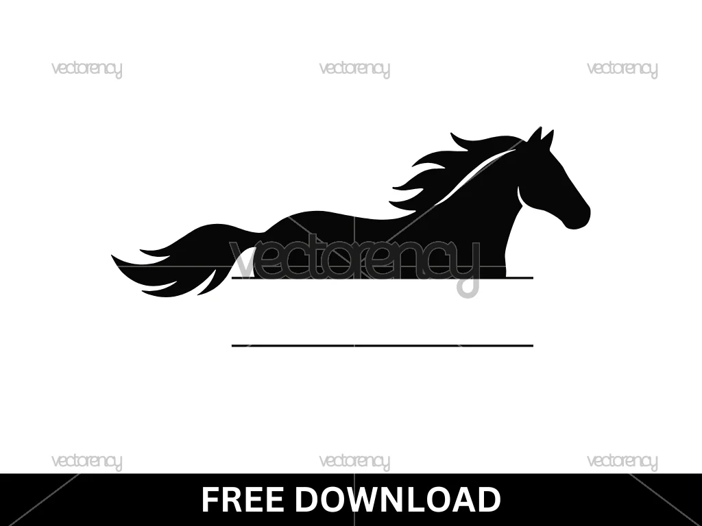 Free SVG Horse Monogram