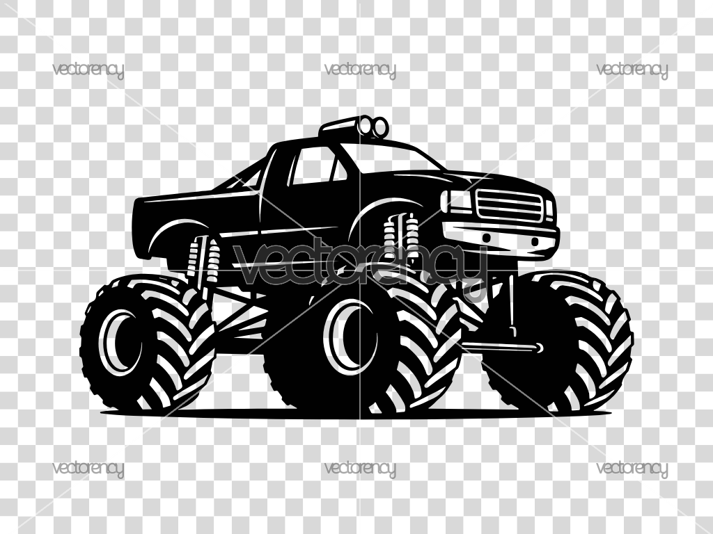 Monster Truck Cut File SVG