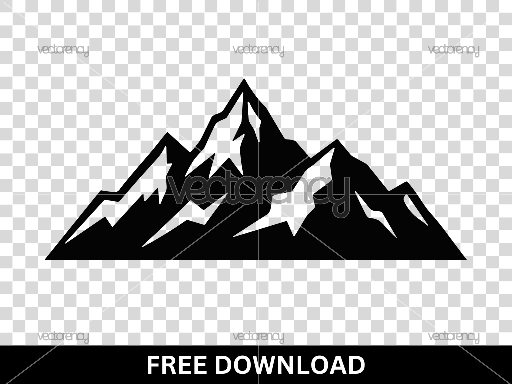 Natural Hills And Mountains Vector SVG