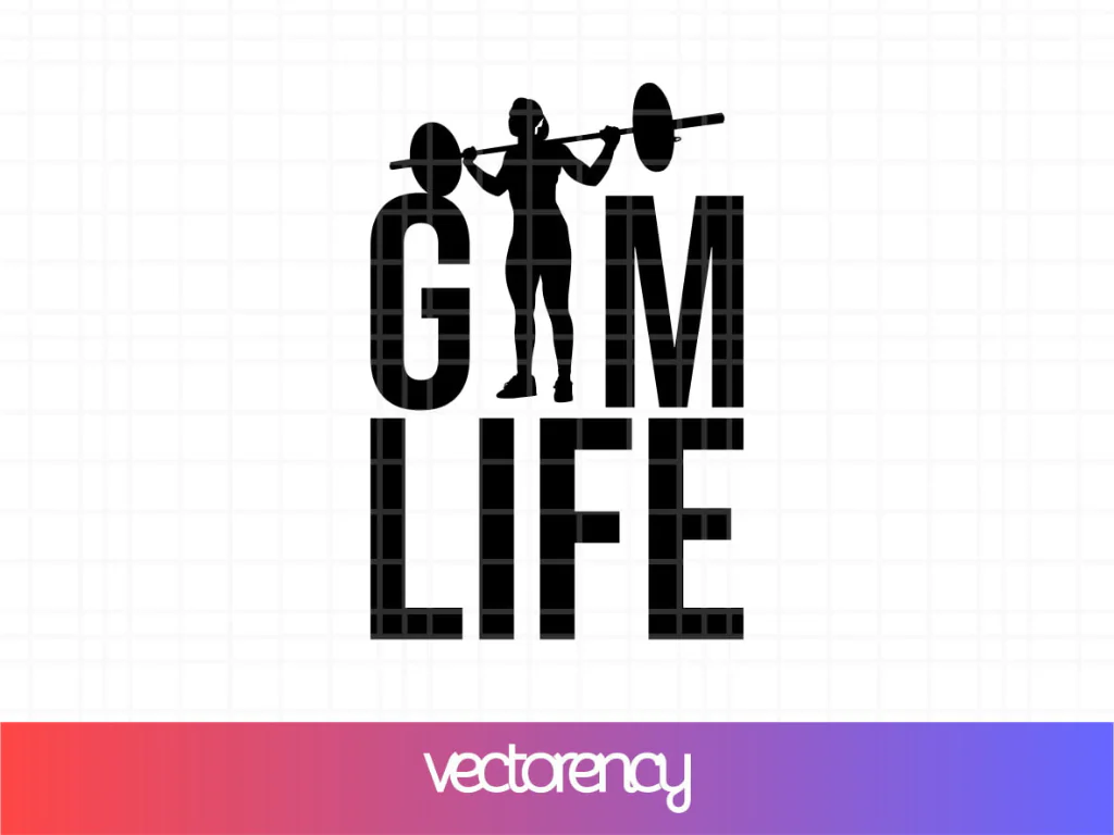 Gym Life SVG Fitness Motivation PNG