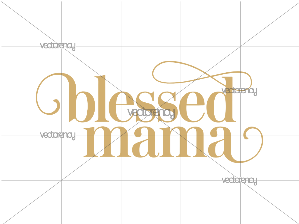 Poster Blessed Mama SVG Free