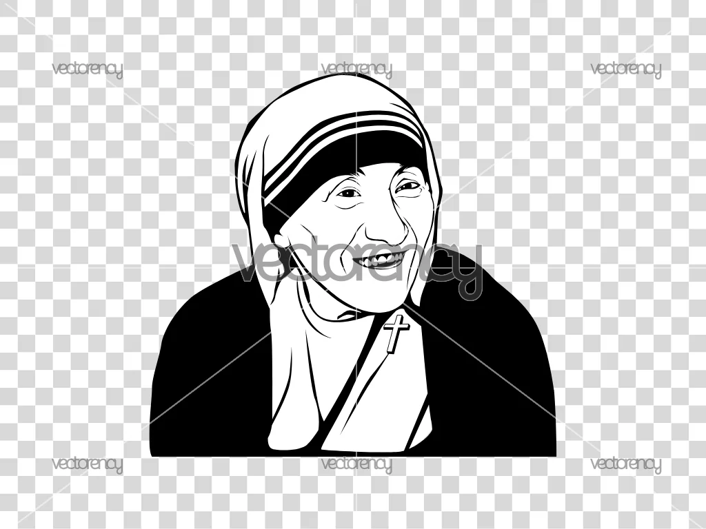 Mother Teresa Vector