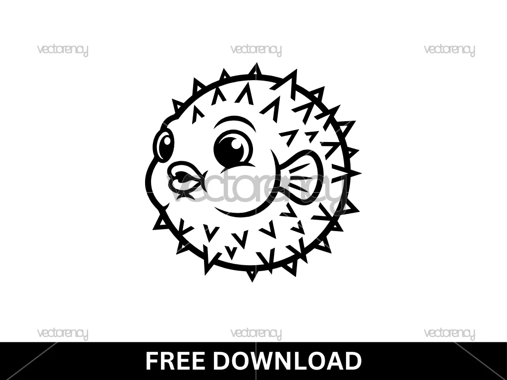 Pufferfish SVG Free