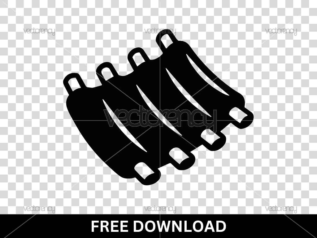 Pork Ribs SVG Free