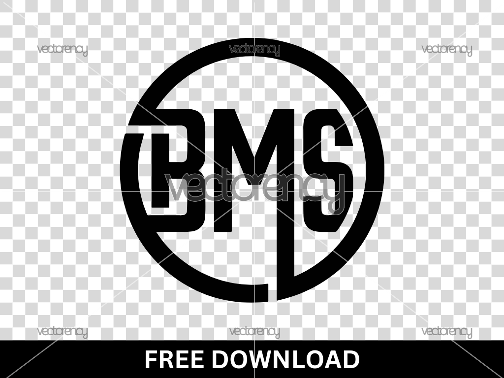 BMS Logo Initial Free Download Vector SVG
