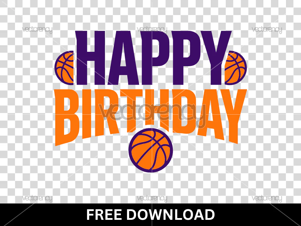 Basket Ball Birthday Cake Topper Image Free Download
