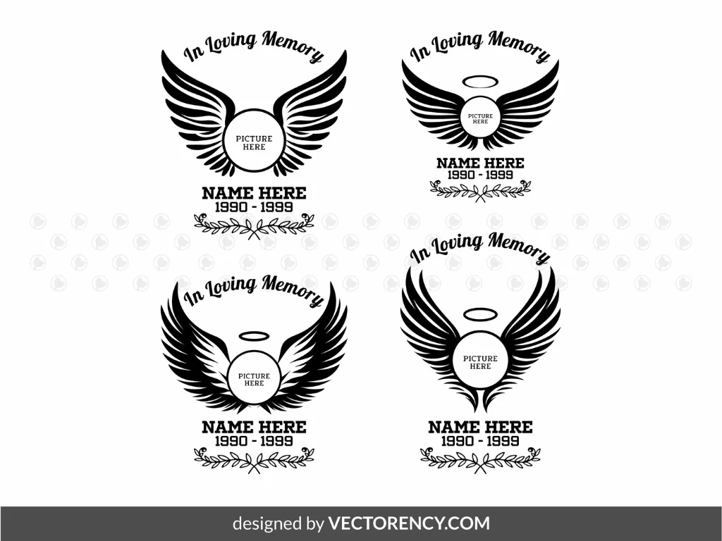 In Loving Memory Template SVG PNG Set