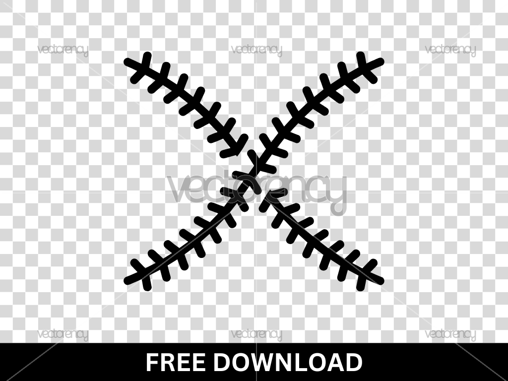 Free Baseball Seams SVG