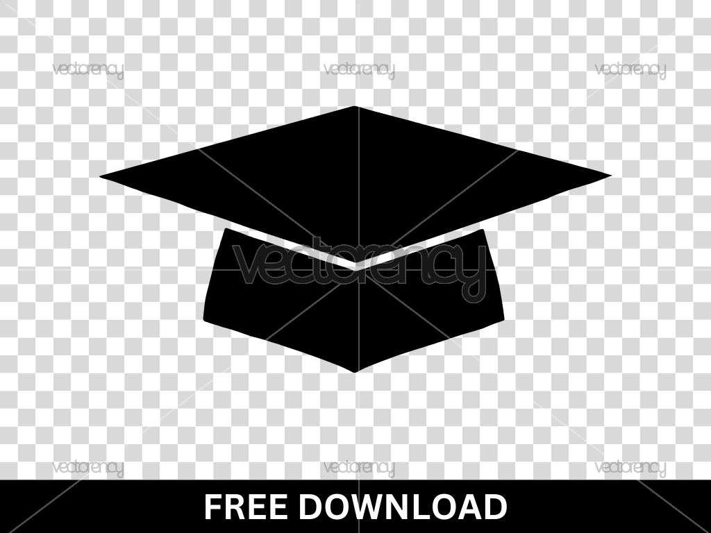 Graduation Hat Vector SVG Free