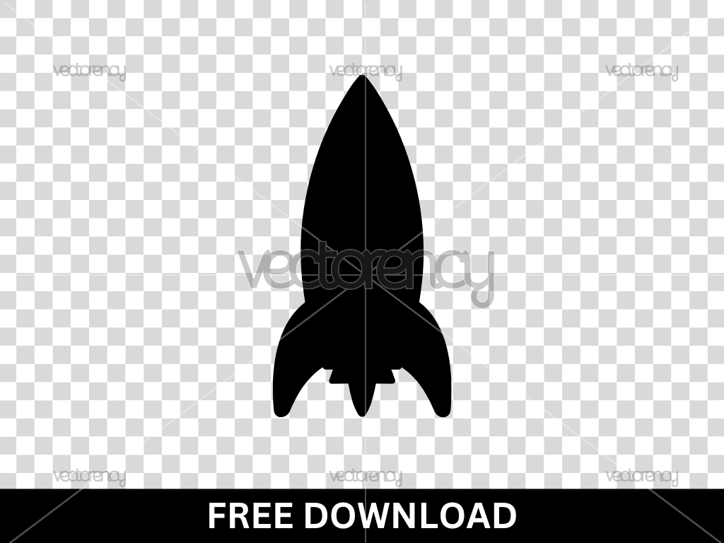 Classic Rocket Silhouette Free
