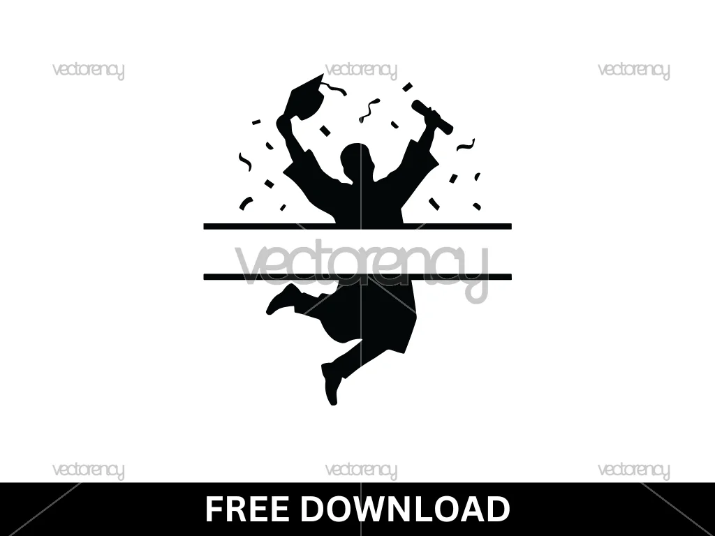 Free Graduation Monogram Name Template SVG
