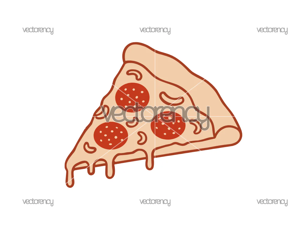 Pizza Slice SVG Layered Cut File