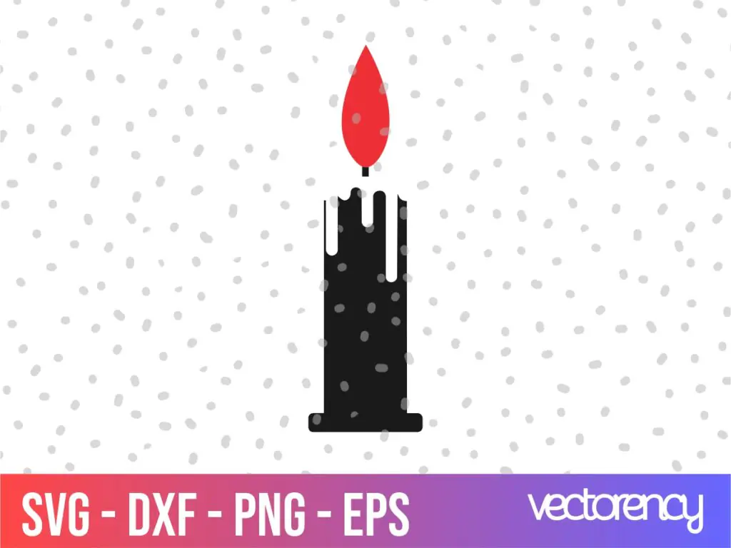 Candle SVG Clipart Image