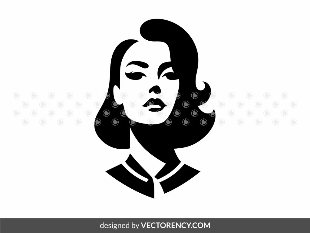 Classic Retro Woman SVG