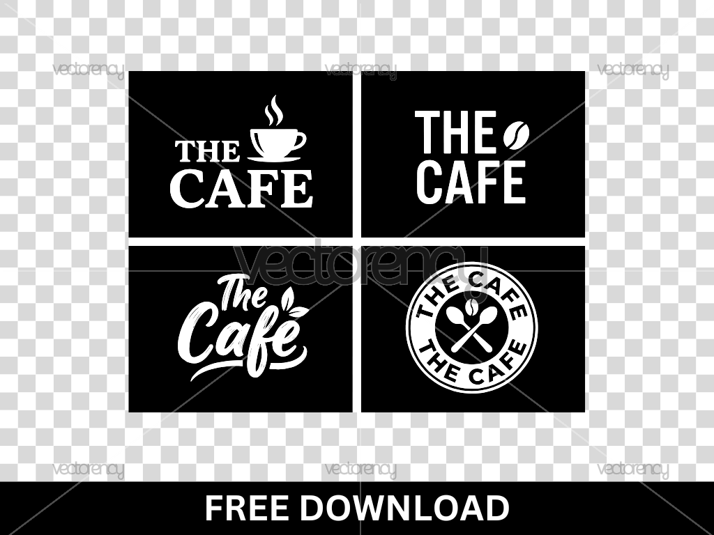 The Cafe Coffee Logo Template Free