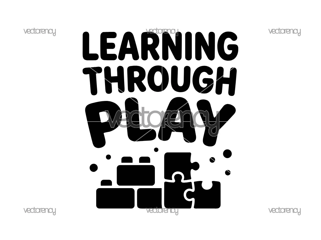 Learning Through Play PNG SVG Cricut