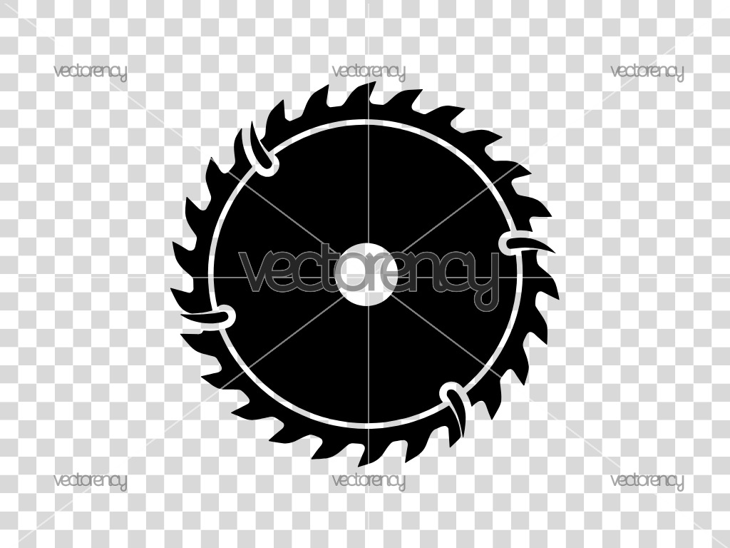 Circular Saw Blade SVG Vector PNG DXF