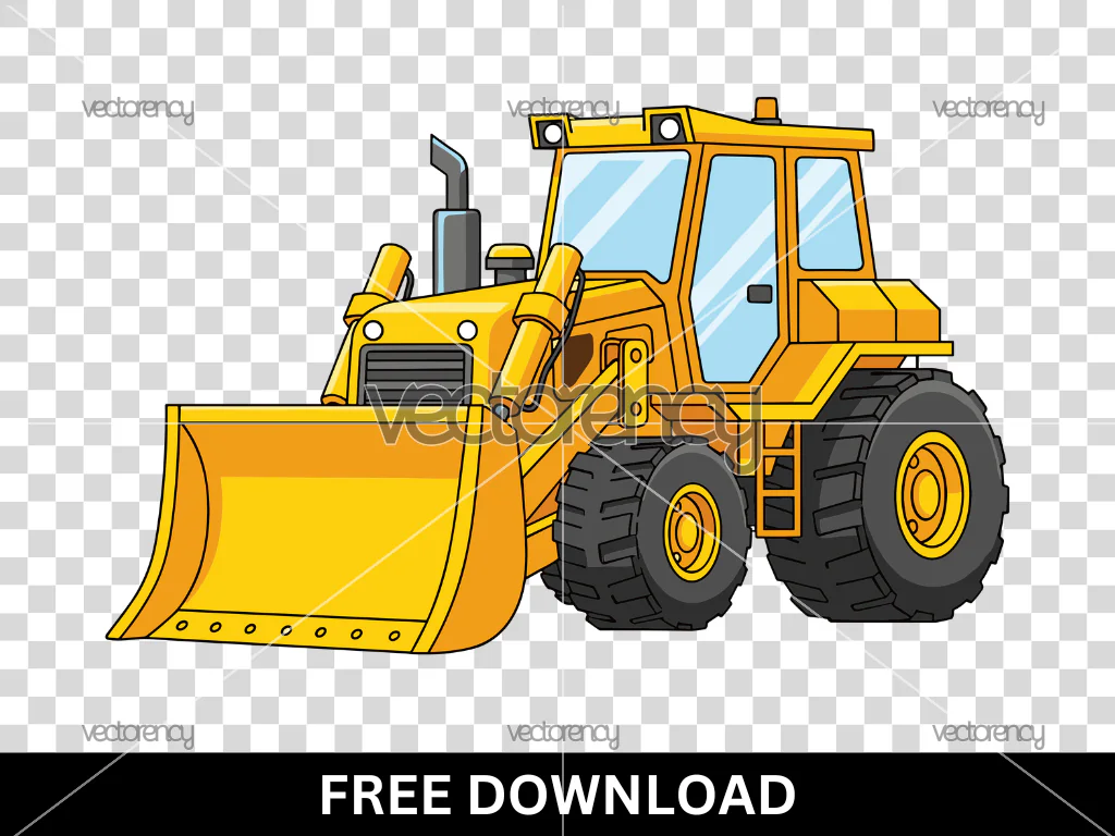 Bulldozer Clipart Cartoon Free Download