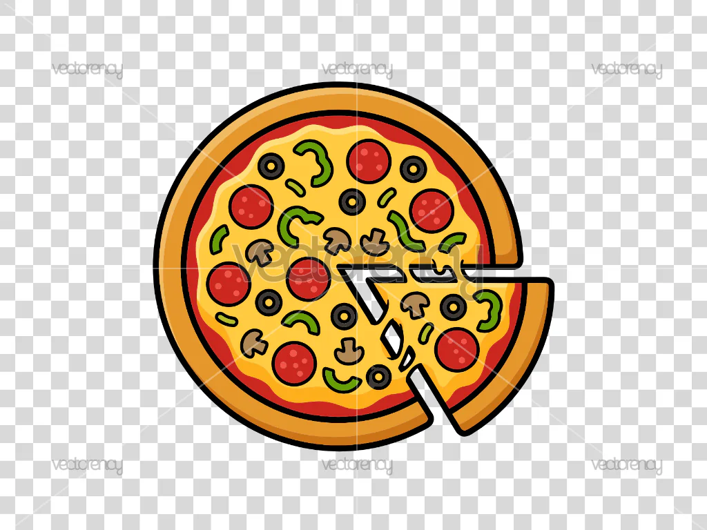 Pizza Clipart Vector SVG PNG Transparent