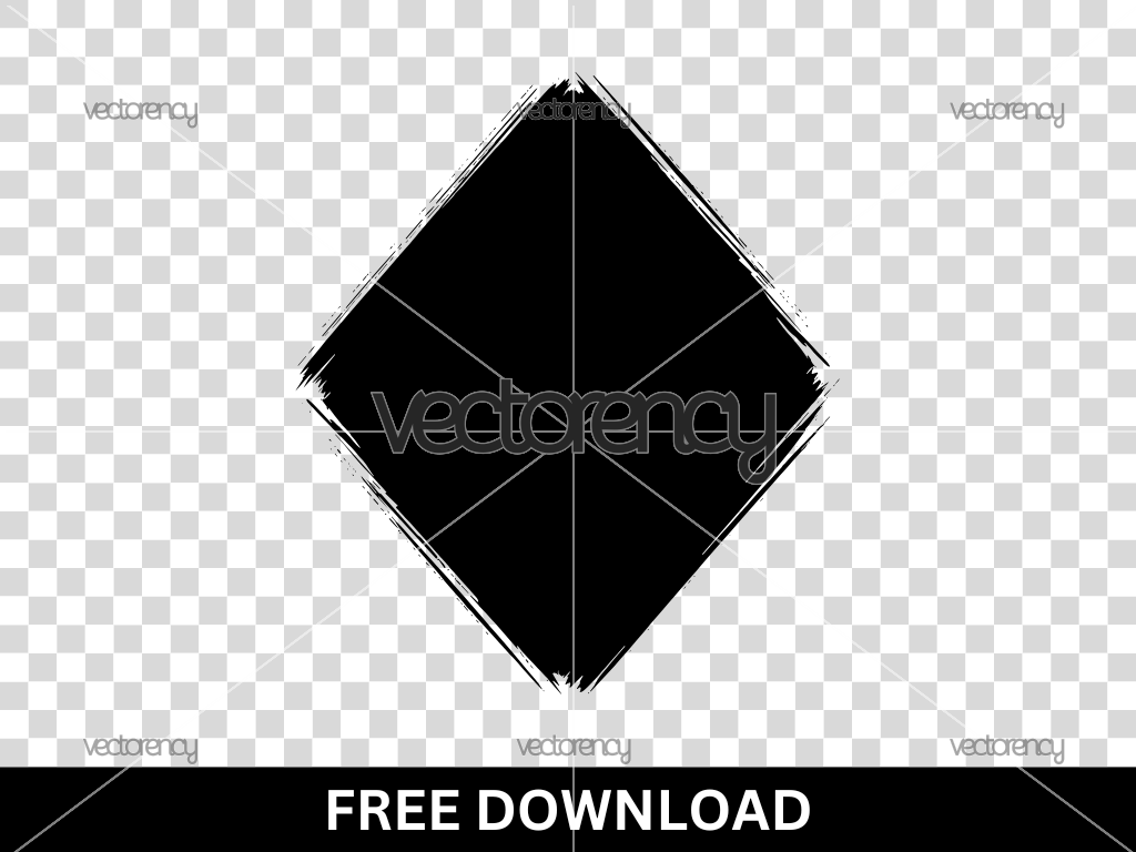 Diamond Brush Shape Vector Free