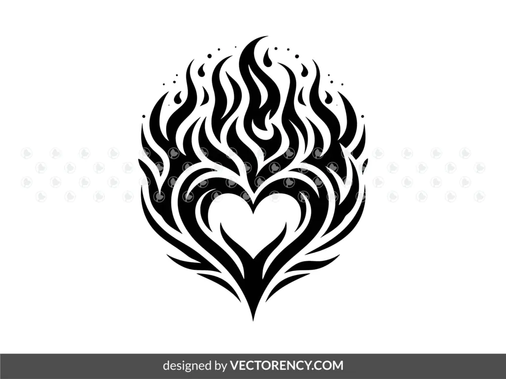 Tattoo Heart Symbol Download SVG Cricut