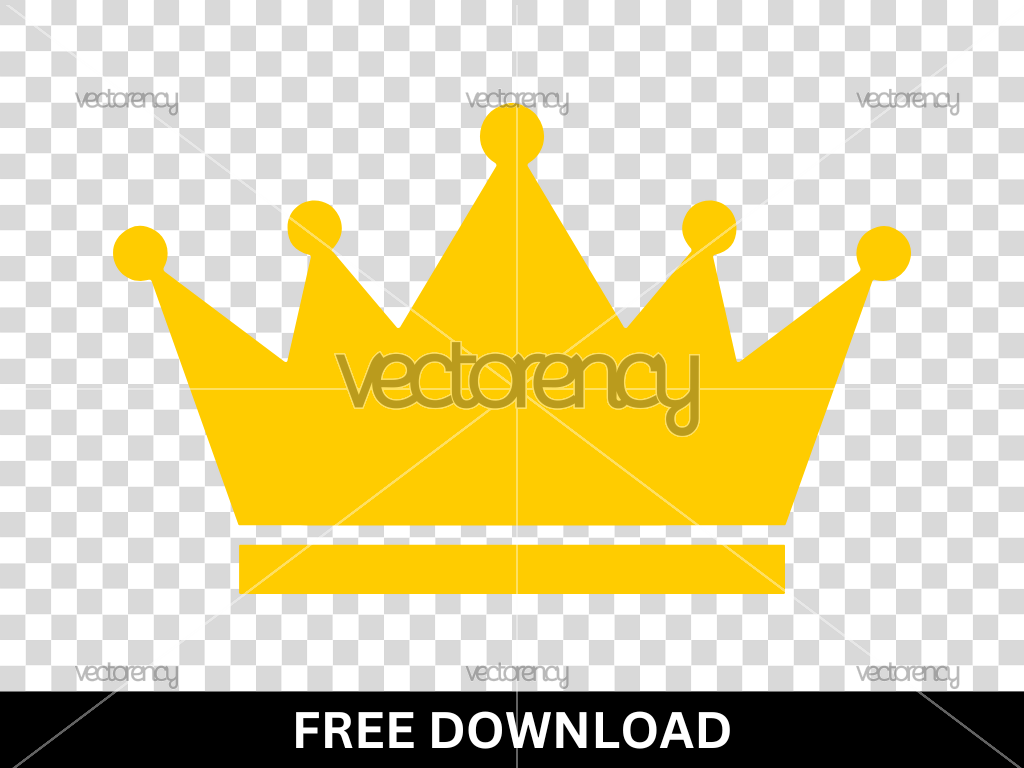 Golden Crown Vector Design