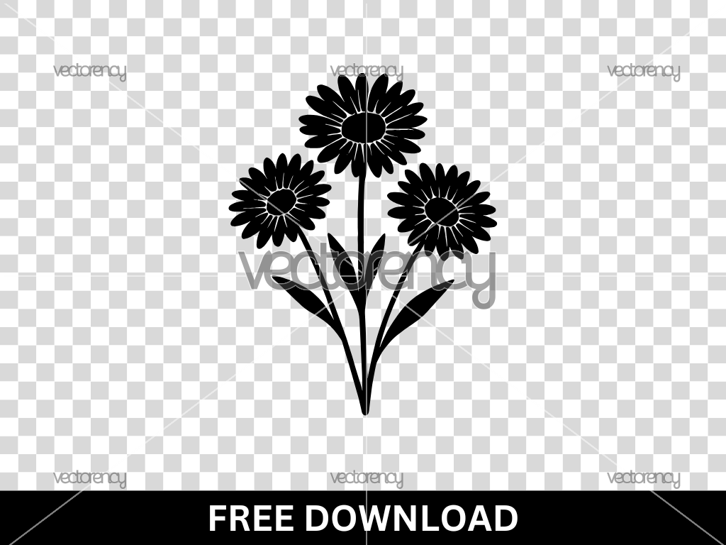 Aster Flower SVG Free