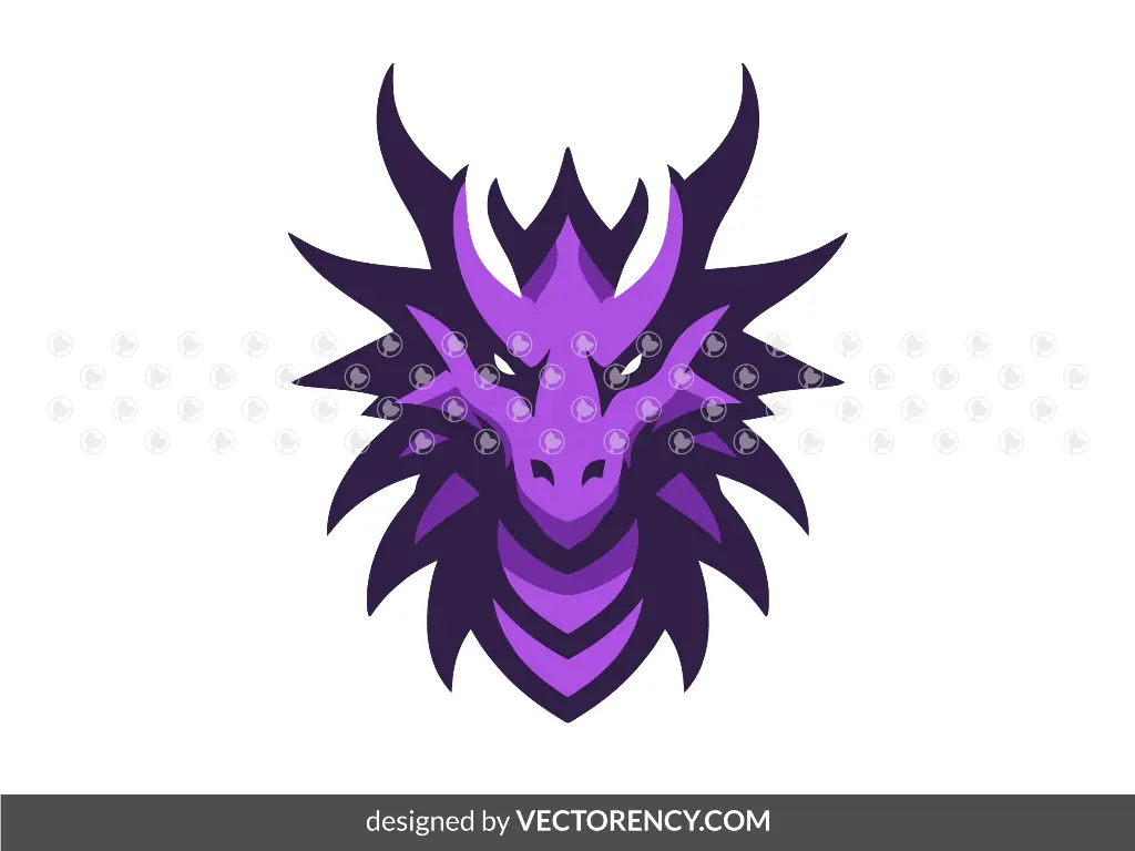 Purple Dragon PNG Vector EPS