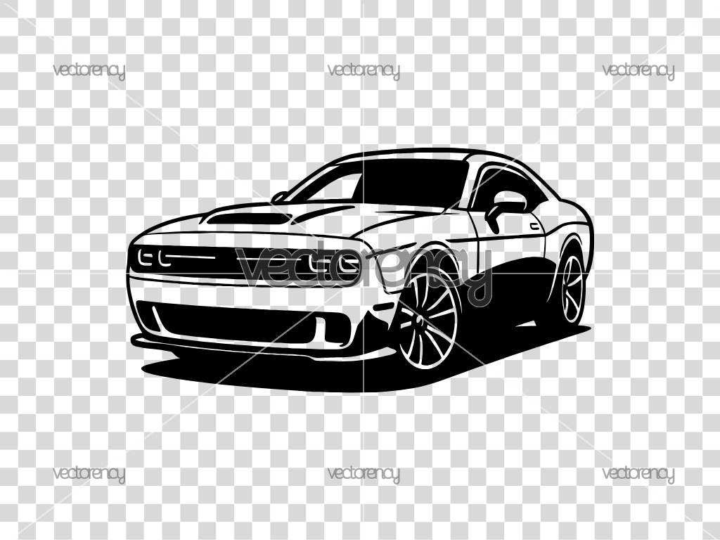 Next Gen Charger Dodge SVG Vector Illustration PNG
