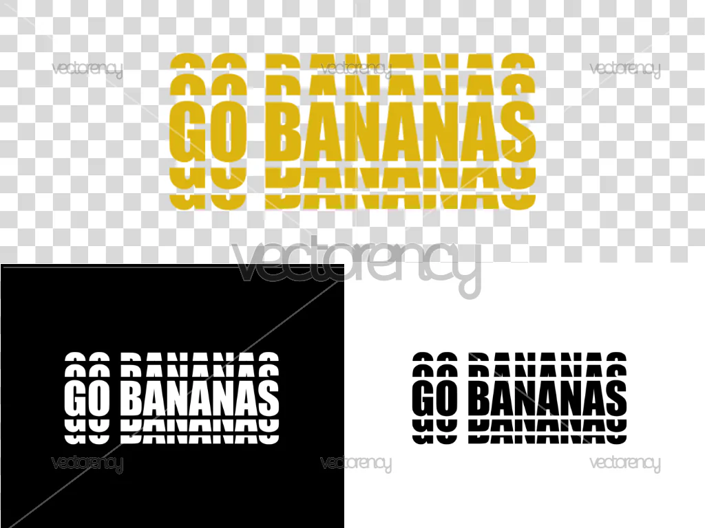 Go Bananas Shirt Design SVG Cricut PNG EPS
