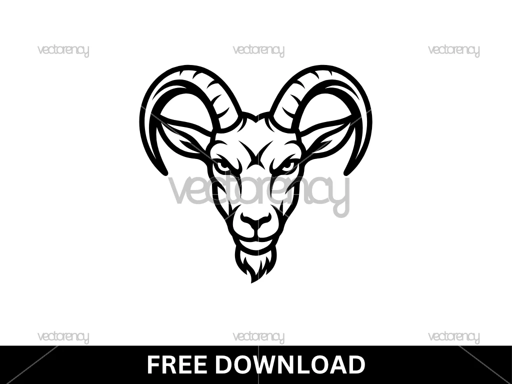 Goat Head SVG Free