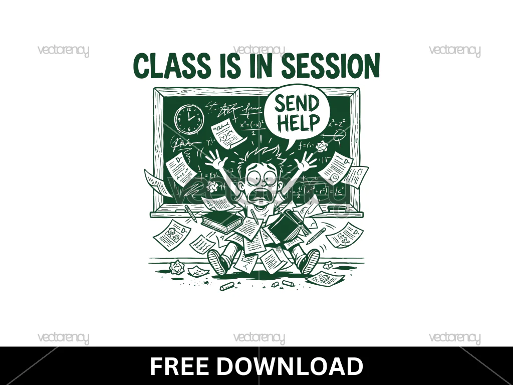 Class Is In Session Vector Stock Image Free Download