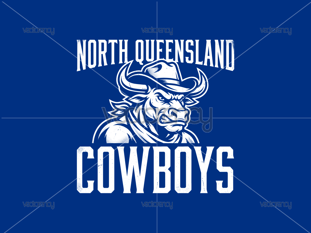NRL North Queensland Graphic Design Premium Vector