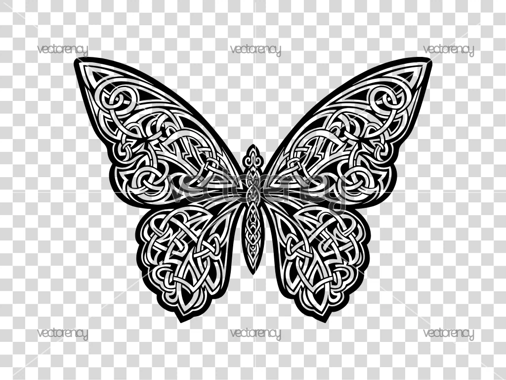 Butterfly Tattoo Image SVG