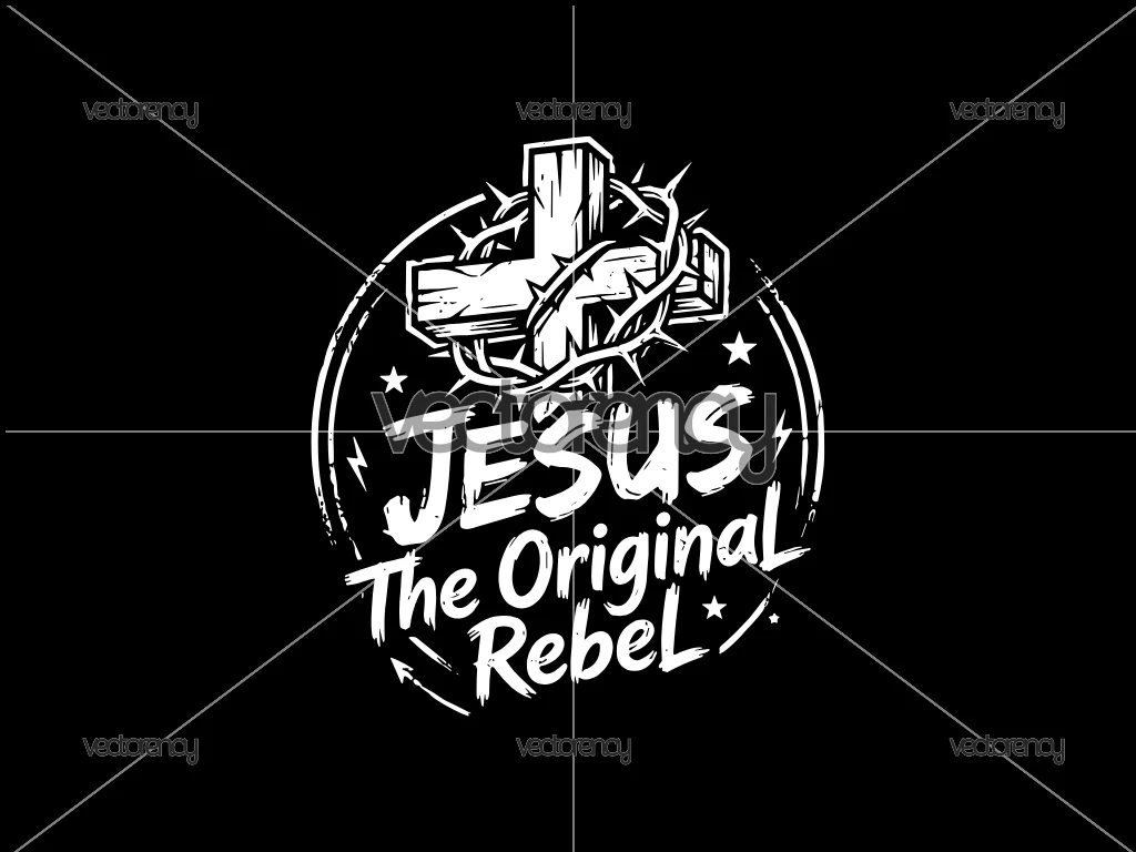 Jesus The Original Rebel Vector Design Download