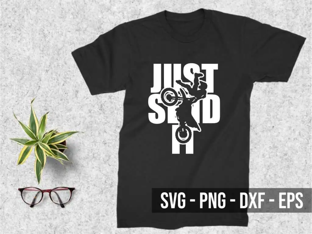 Just Send It Motocross T-Shirt Design SVG Vector