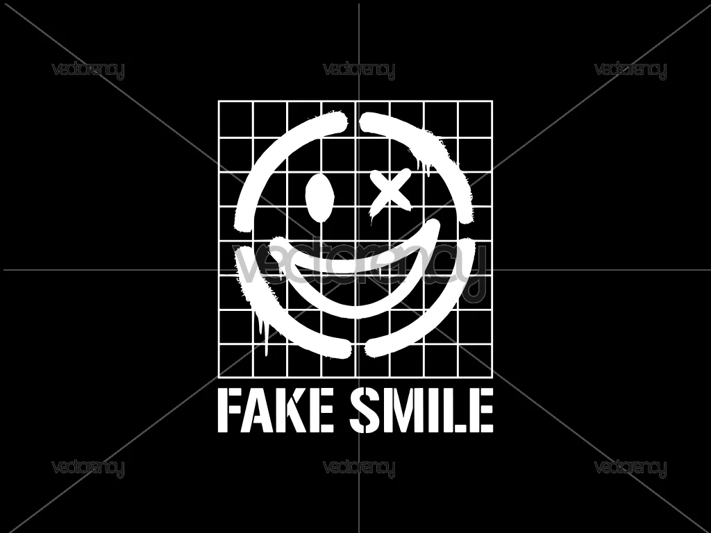 Streetwear Fake Smile Template Design for Clothing Brand