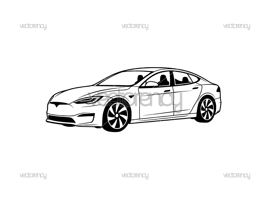 Model S Tesla Vector