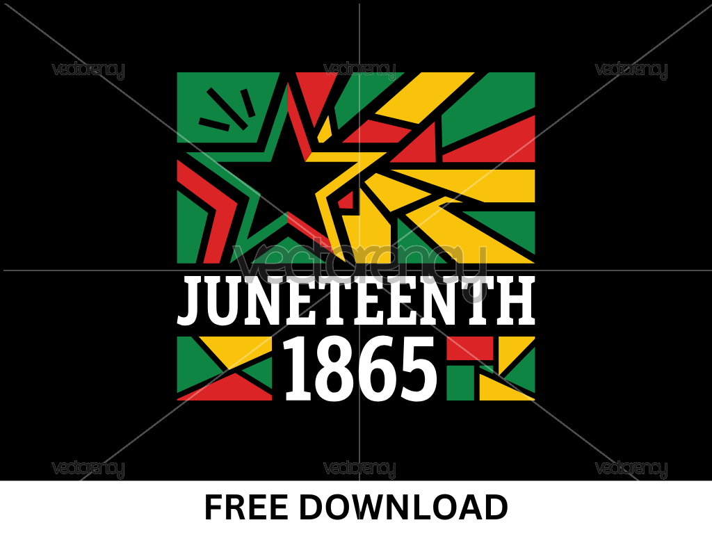 Juneteenth 1865 PNG and SVG Cricut Optimized