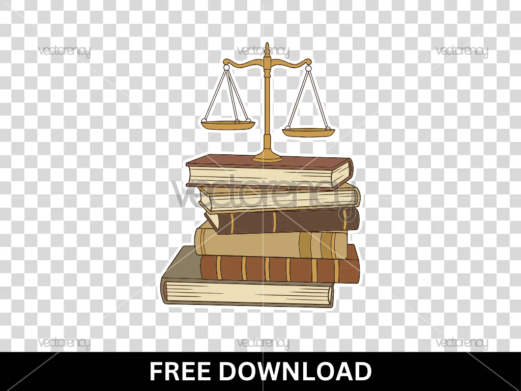 Justice Antique Law Books Clipart Free