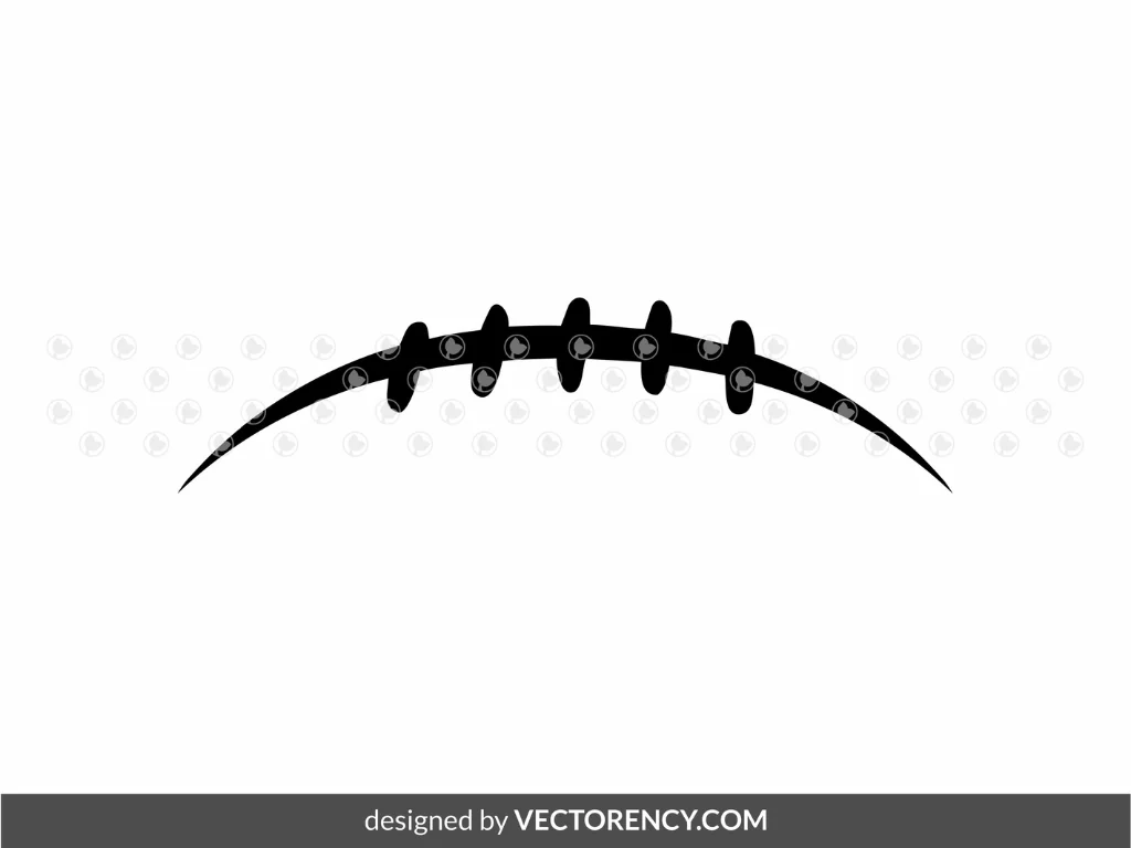 Football Laces SVG Clipart Free