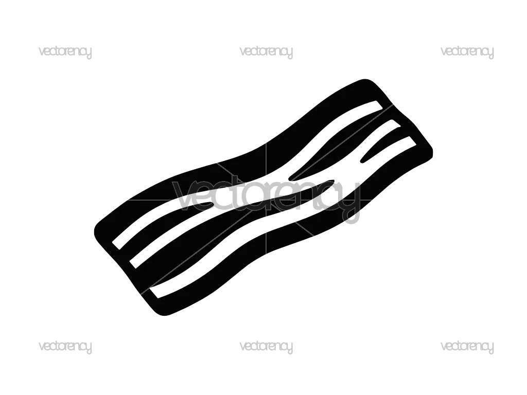 Strip of Bacon SVG Cut File