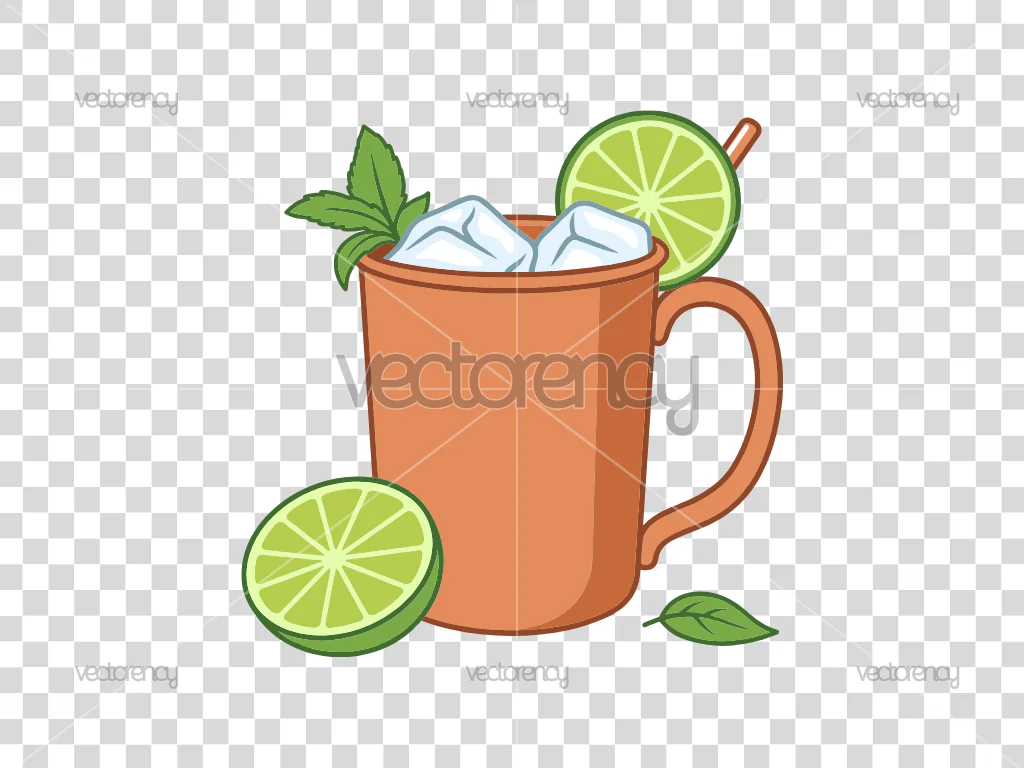 Moscow Mule Cocktail Mug Clipart