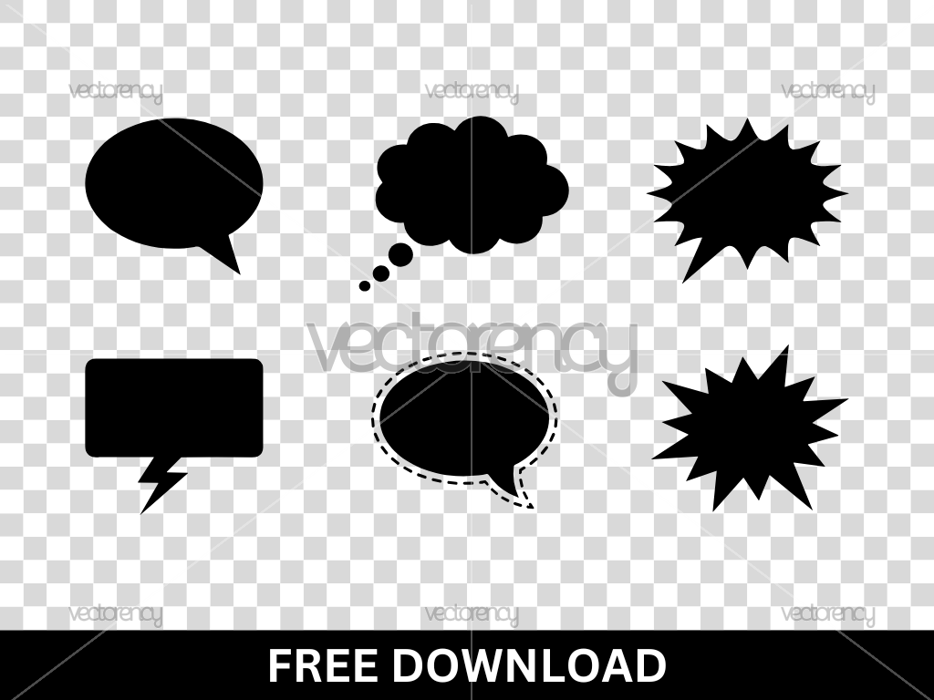 Comic Bubble SVG Vector Graphic