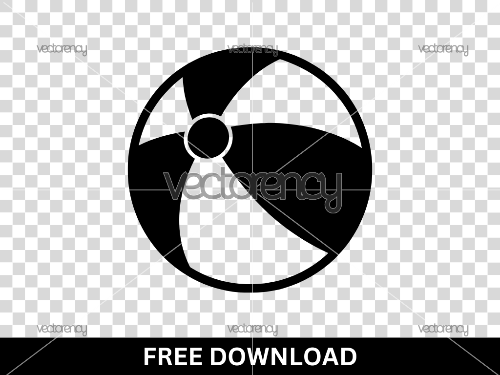 Beach Ball SVG Free