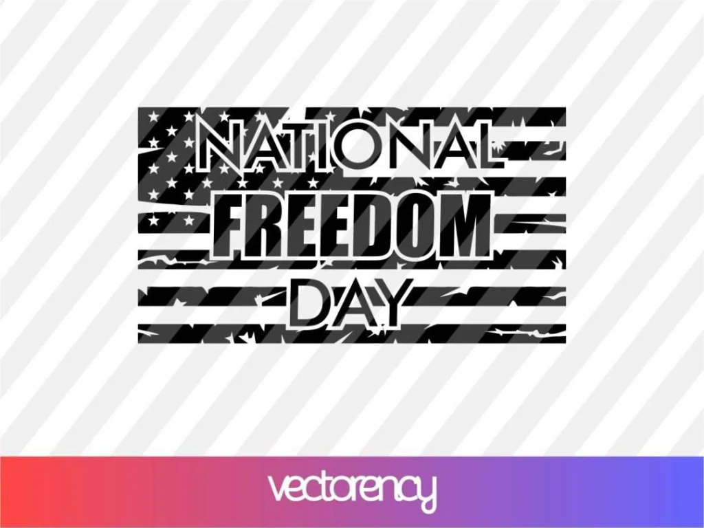 National Freedom Day SVG