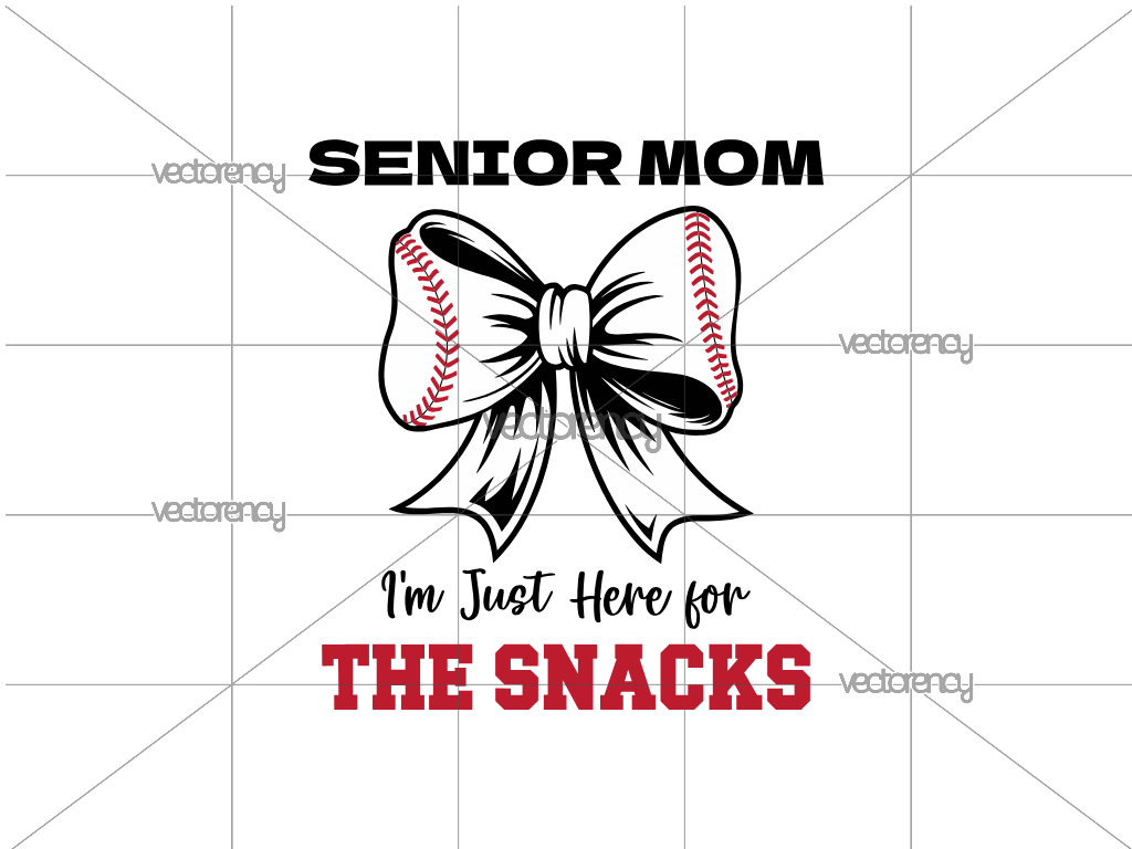 Senior Mom Just here for Snack SVG PNG